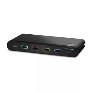 KVM-коммутатор Belkin F1DN104KVM-UNN4 — 4K UHD, HDMI/DisplayPort, USB клавиатура и мышь, чёрный
