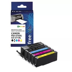 Cartridge Freecolor Canon PGI-570XL black + CLI-571XL BK/C/M/Y