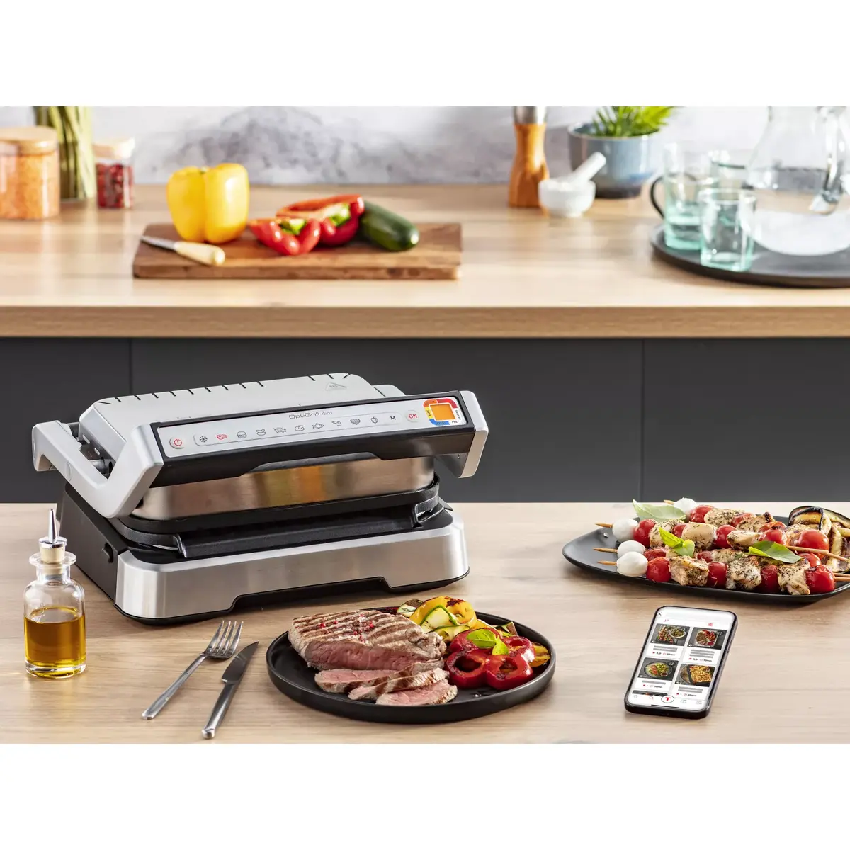Contact grill Tefal OptiGrill 4in1 GC774D Photo 8