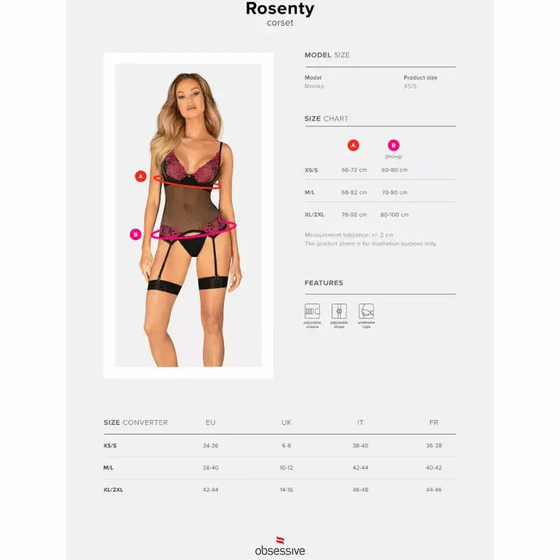 Corset set Obsessive Rosenty D-236195 Photo 7