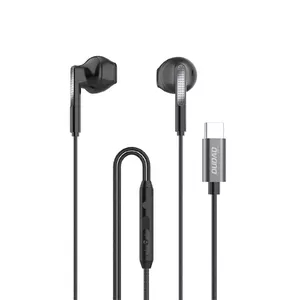 DUDAO X3Pro USB-C headphone Black Austiņas Vadu Ausīs Zvani /mūzika/sports/ikdiena USB Veids-C Melns