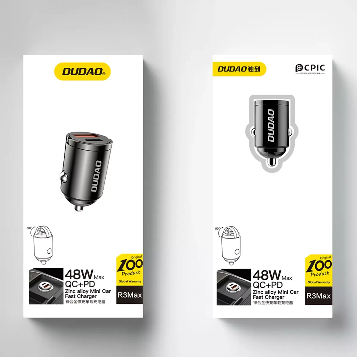 Автомобильное зарядное устройство DUDAO R3MAX USB+ USB-C 48W Photo 2