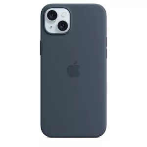 Silicone Case Apple iPhone 15 Plus MagSafe Storm Blue Cover