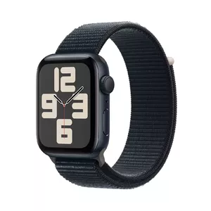 Apple Watch SE OLED 44 mm Digitāls 368 x 448 pikseļi Skārienjūtīgais ekrāns Melns Wi-Fi GPS