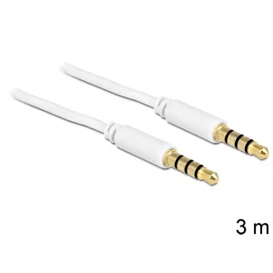 Аудиокабель 3.5mm DeLOCK 83442 3м Белый