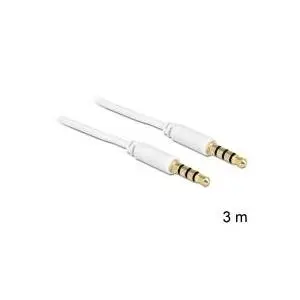 Аудиокабель 3.5mm DeLOCK 83442 3м Белый