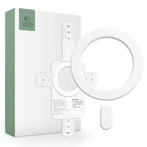 Magnetic Ring Tech-Protect Magmat White Photo 3