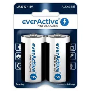 Alkāliskā D izmēra baterija everActive BATD.ALK.eAP2 1.5V (LR20/D) 2 gab. komplekts