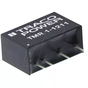 DC/DC Converter TracoPower TMR 1-1215, 1 W, 24 V output, 42 mA, SIL-6