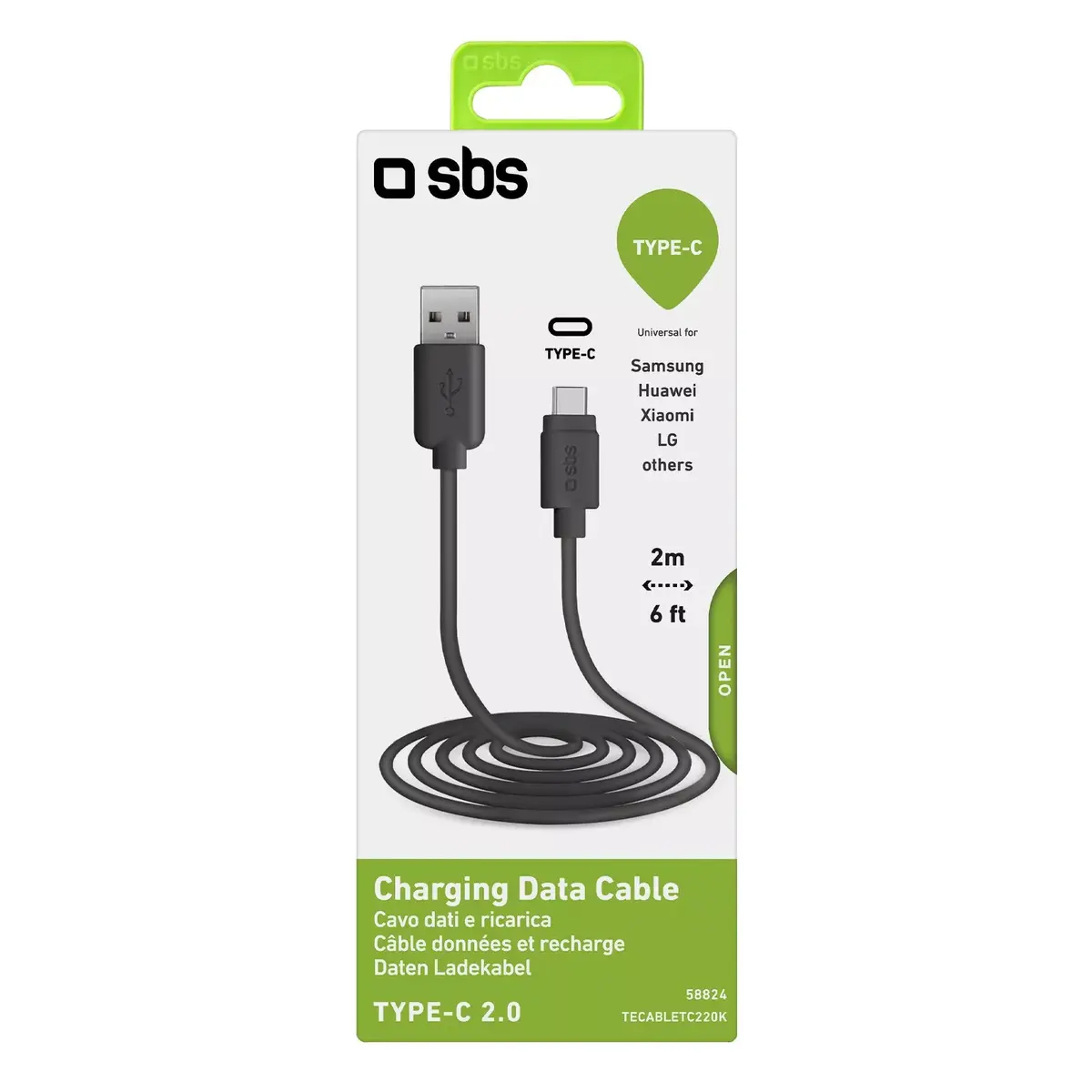 USB kabelis SBS TECABLETC220K Photo 2
