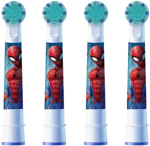 Replacement Toothbrush Heads BRAUN Oral‑B 805879 — 4‑pack (children's themed: Spiderman/Frozen)