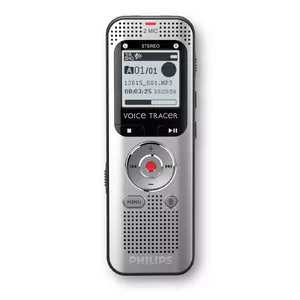 Diktafons Philips Voice Tracer DVT2015 Iekšējā atmiņa Flash karte Sudrabs 2370 h ieraksta laiks