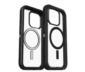 Protective case OTTERBOX Defender XT for iPhone 15/14/13 Dark Side transparent black