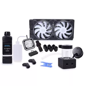 Система жидкостного охлаждения Alphacool XT45 Процессор 12 см Черный Воздушный поток 118.9 м³/ч