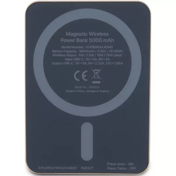 Portable Power Bank Guess 15WGUPBM5ALGSGD Photo 3
