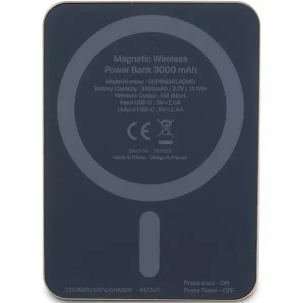 Portable Power Bank Guess 5WGUPBM3AL4DMD Photo 3