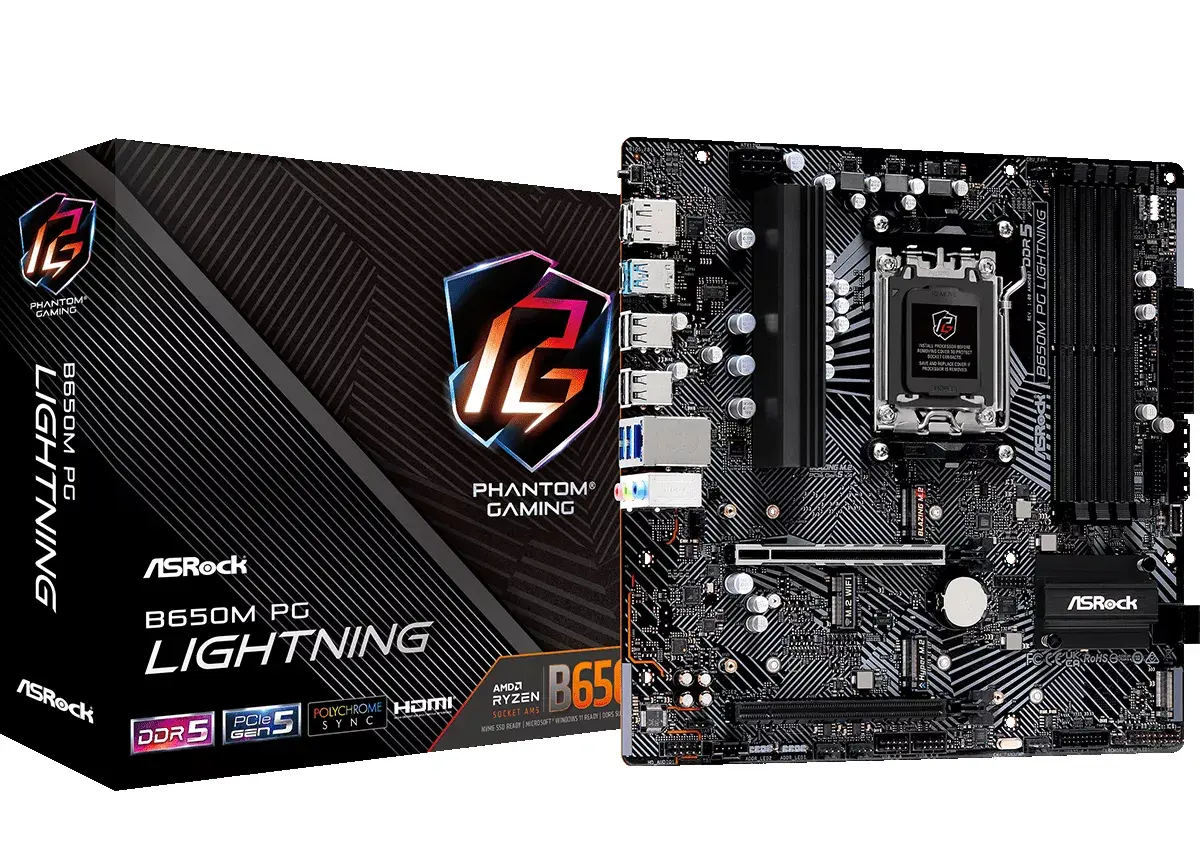 Материнская плата ASRock B650M PG Lightning micro ATX Photo 6