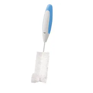 Pudeļu birste CHICCO 69189.20 — bērnu pudeļu tīrīšanas birste, zils/balts