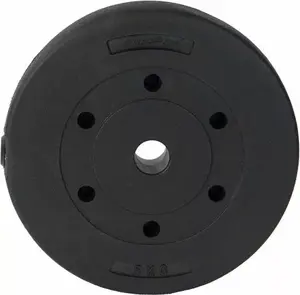 Бетонный диск EB FIT 5 кг, отверстие 28 мм, чёрный