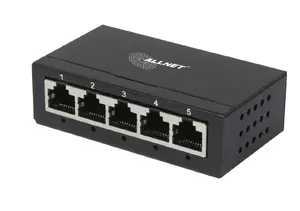 Unmanaged L2 Gigabit Ethernet Desktop Switch ALLNET 215276 — 5x 10/100/1000 RJ-45, 10 Gbit/s capacity, 5 V DC, black