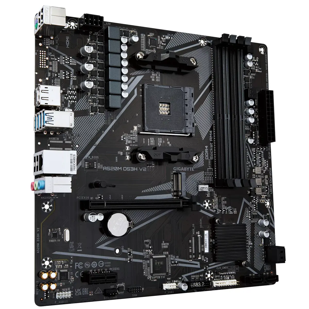GIGABYTE A520M DS3H V2 micro ATX motherboard Photo 2