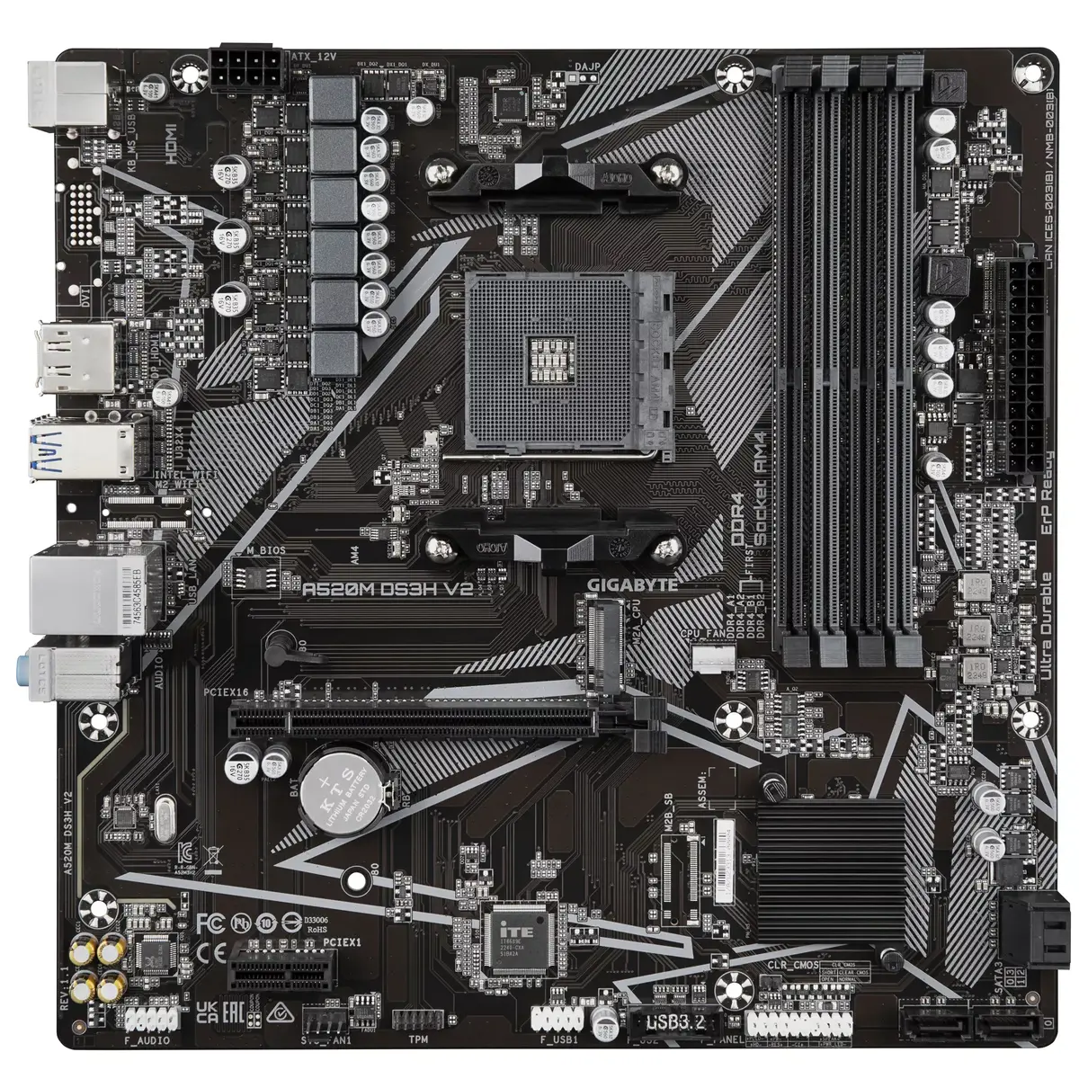 GIGABYTE A520M DS3H V2 micro ATX motherboard Photo 3