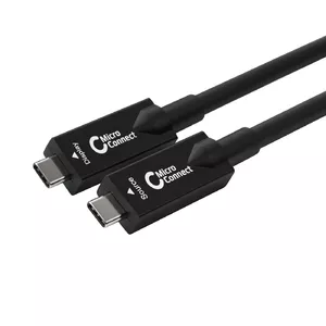 USB Cable Microconnect USB3.2CC15OP 15m USB C Black 10 Gbit/s