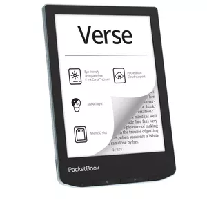 E-lasītājs|POCKETBOOK|Verse|6"|1024x758|1xUSB-C|Micro SD|Bezvadu LAN|Zils|PB629-2-WWW