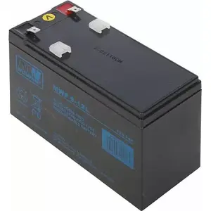 Sealed Lead-Acid Battery mw power MWP 9-12L 12V 9Ah, rechargeable, maintenance-free