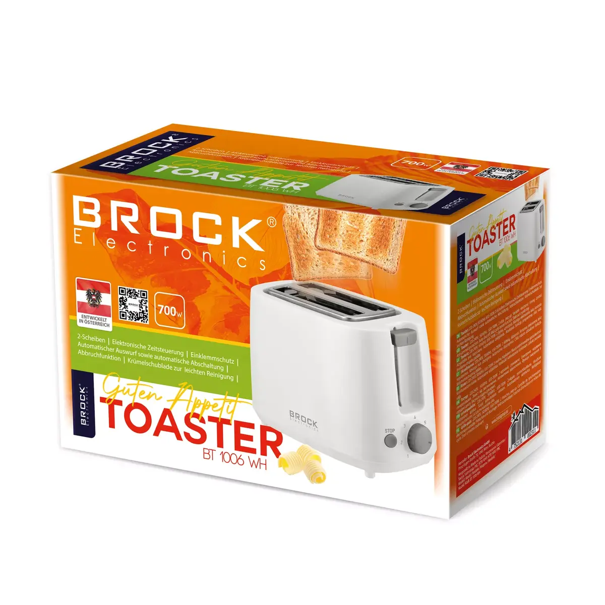 Тостер BROCK BT 1006 WH Photo 2