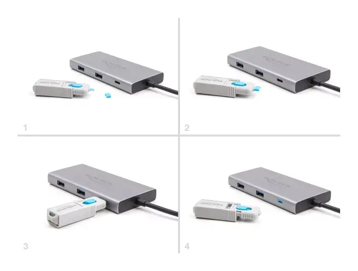Porta bloķētājs DeLOCK 20926 USB Type-C Photo 4