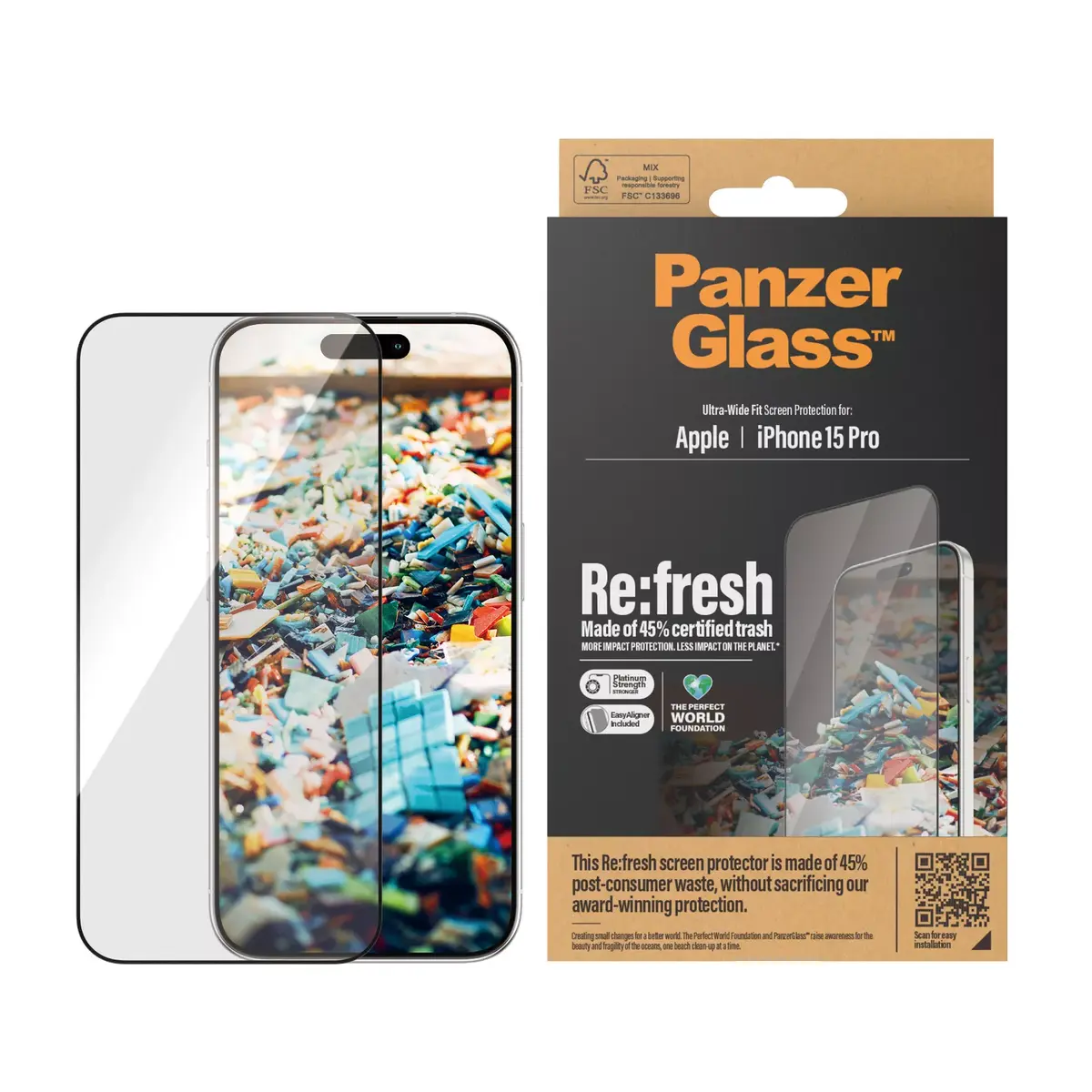 Ekrāna aizsargs PanzerGlass iPhone 15 Pro Photo 2