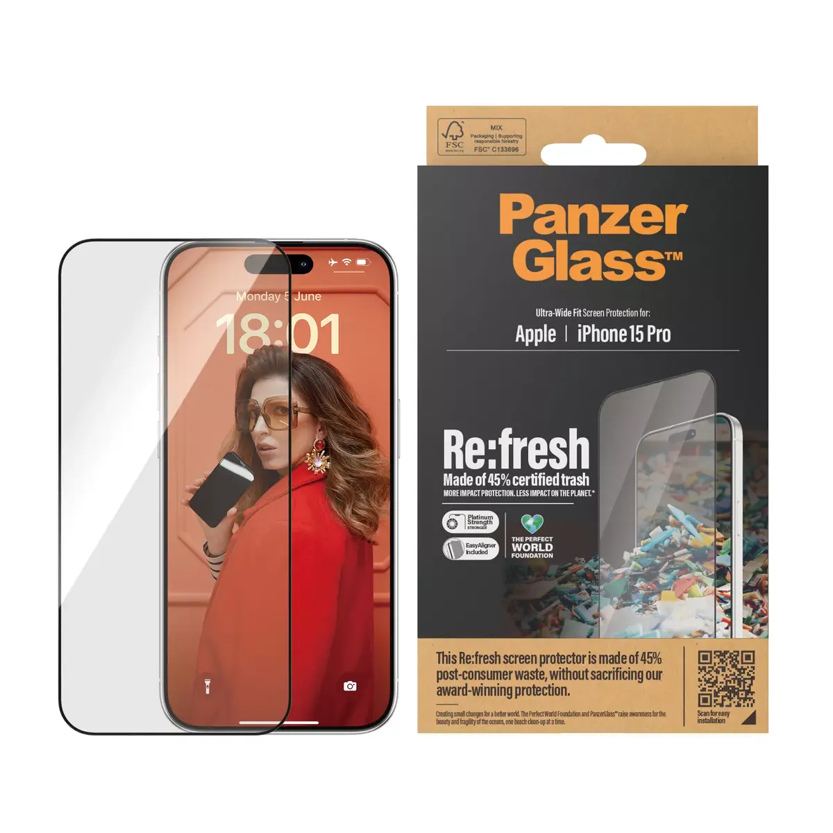 Ekrāna aizsargs PanzerGlass iPhone 15 Pro Photo 4