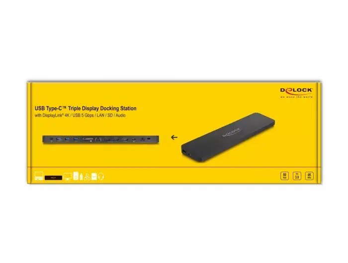 DeLOCK USB Type-C Triple Display Docking Station Photo 4