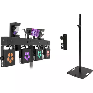 EUROLITE LED light set KLS Scan Pro Next Compact with BPS-3 black speaker stand