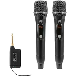 Bezvadu mikrofona komplekts Omnitronic FAS TWO 2 dinamiskie mikrofoni 660–690 MHz