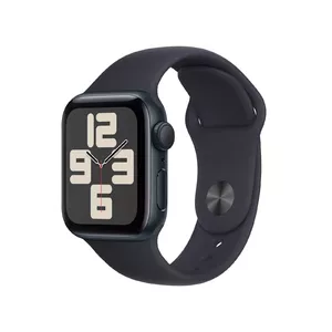 Apple Watch SE OLED 40 mm Цифровой 324 x 394 пикселей Сенсорный экран Черный Wi-Fi GPS (спутниковый)