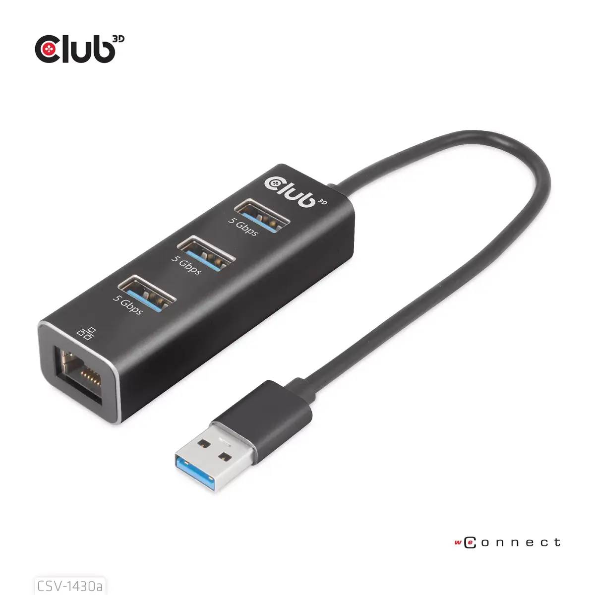 USB centrmezgls CLUB3D USB 3.2 Gen1 Type-A 3 porti Photo 2