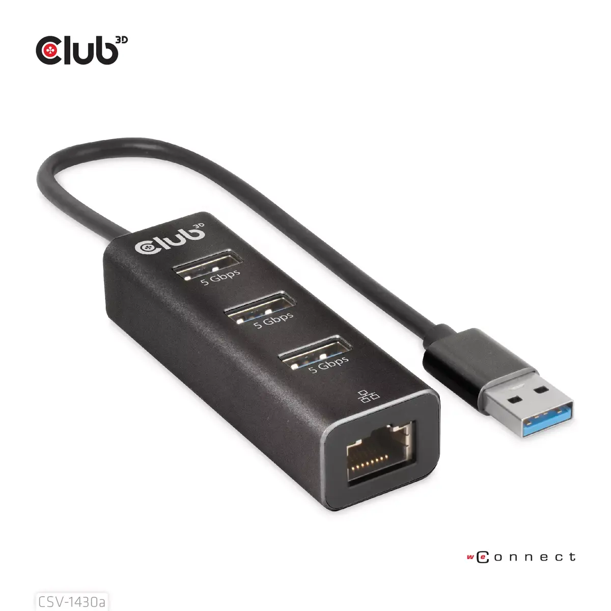 USB centrmezgls CLUB3D USB 3.2 Gen1 Type-A 3 porti Photo 3
