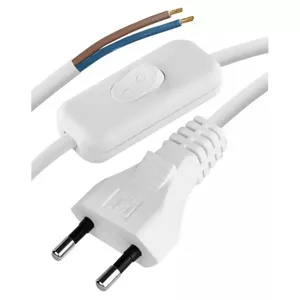 Power cord EMOS S08272 PVC 2x0.75 mm² with switch 2 m white