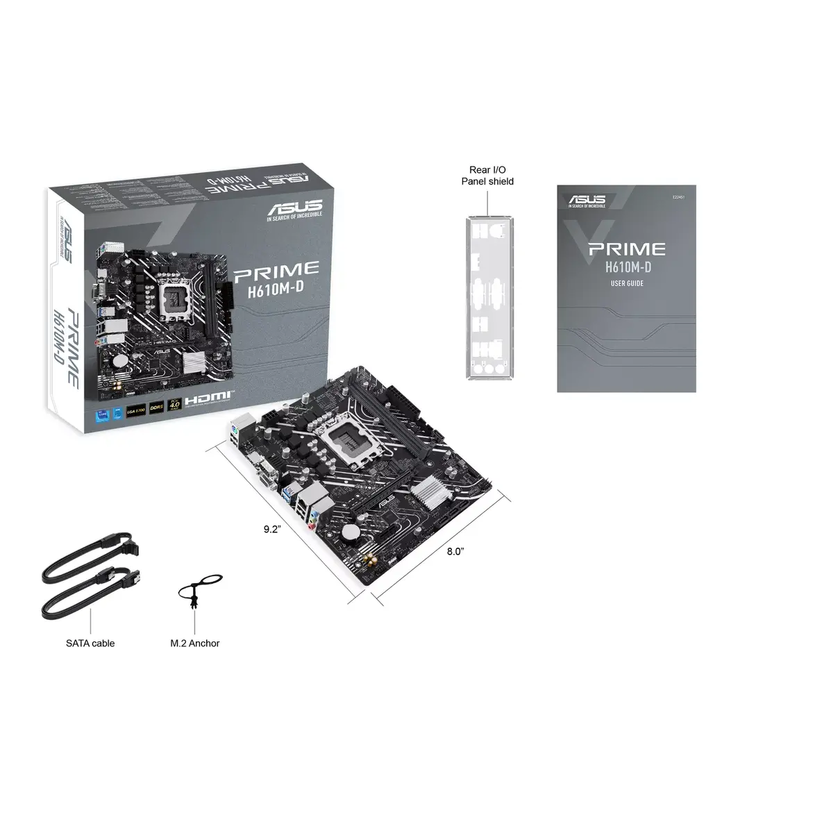 Материнская плата ASUS PRIME H610M-D, 90MB1G80-M0EAY0 Photo 4