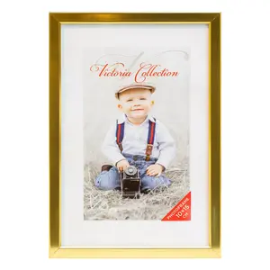 Photo frame Victoria Collection 21445 aluminium 10x15 cm gold
