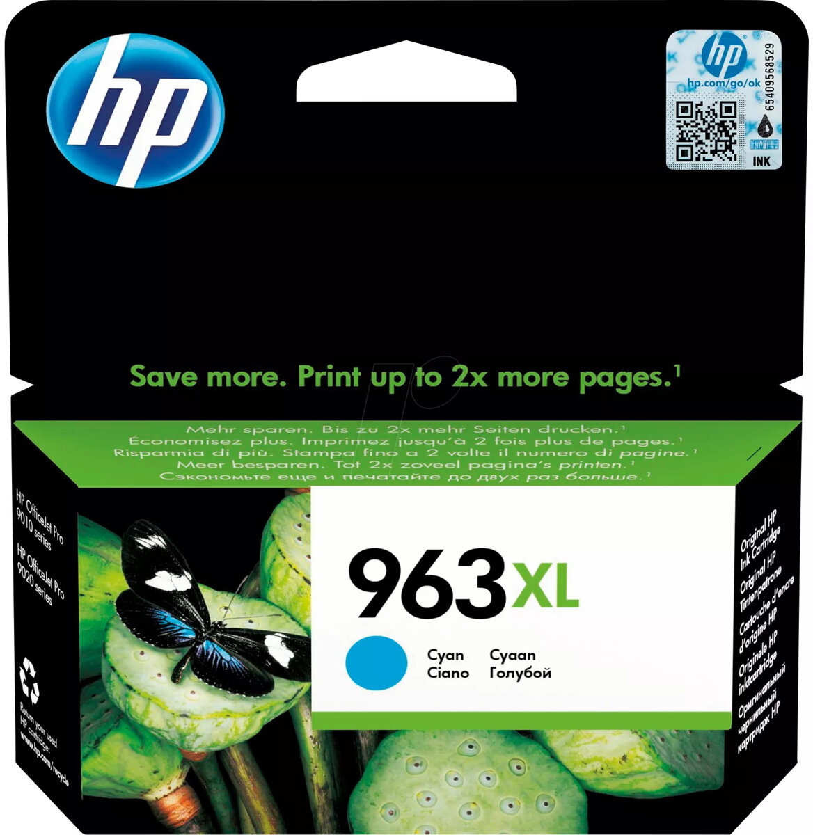 Kārtridžs HP Ink No 963XL Cyan