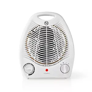 Fan electric space heater Nedis HTFA13CWT, indoor, 2000 W (1000 W min), white, up to 20 m², 1.1 m cord