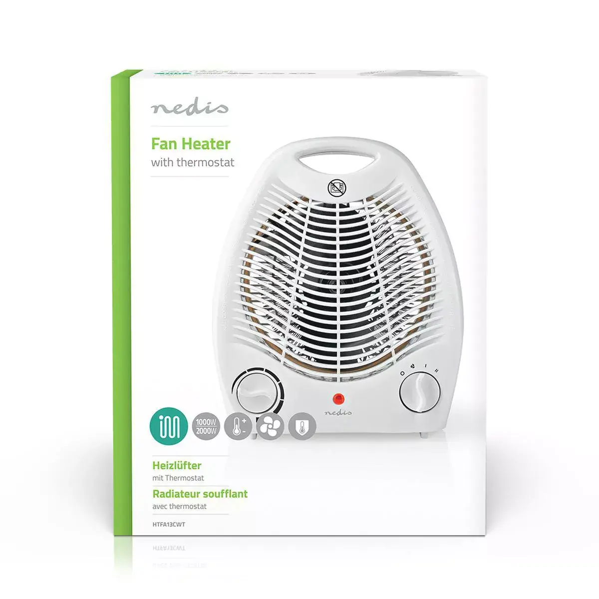 Fan electric heater Nedis HTFA13CWT 2000 W Photo 5
