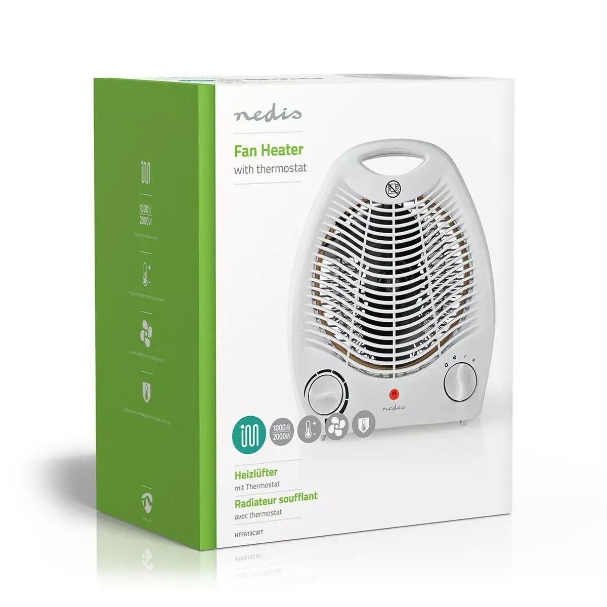 Fan electric heater Nedis HTFA13CWT 2000 W Photo 7