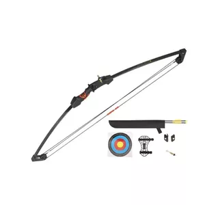 Блочный лук POE LANG EK Chameleon Black 10–15 lb усилие, алюминий, 930 мм, тетива 22", 2 стрелы и аксессуары