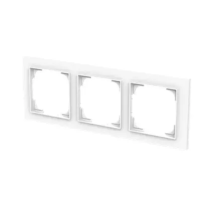 Busch-Jaeger 1723-44M 3-Gang Cover Frame Photo 3