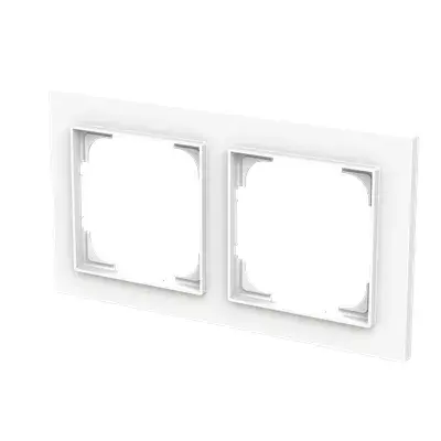 Busch-Jaeger 1722-44M 2-Gang Cover Frame Photo 3