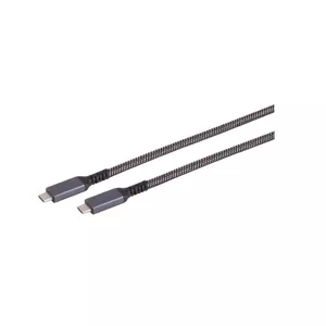 USB cable S/CONN 14-75007 USB 3.2 Gen 2 2m USB C Black White